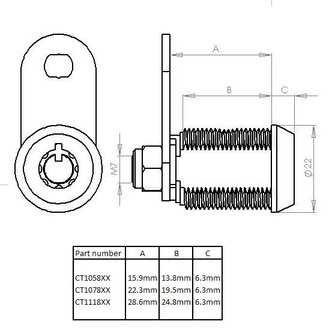 Tubular Slot 15.9mm 5/8&quot; S50