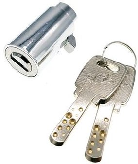 Secure T-handle cilinder slot