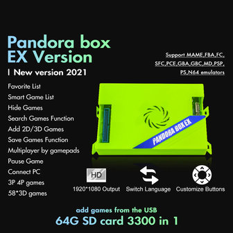 Pandora EX Arcade Game PCB Board