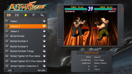 Street Fighter 2 speler Upright