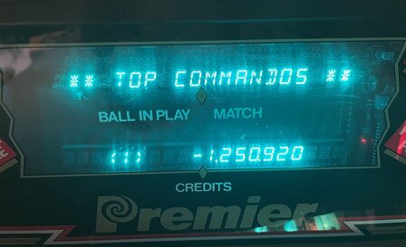 Gottlieb 40 digit LED display