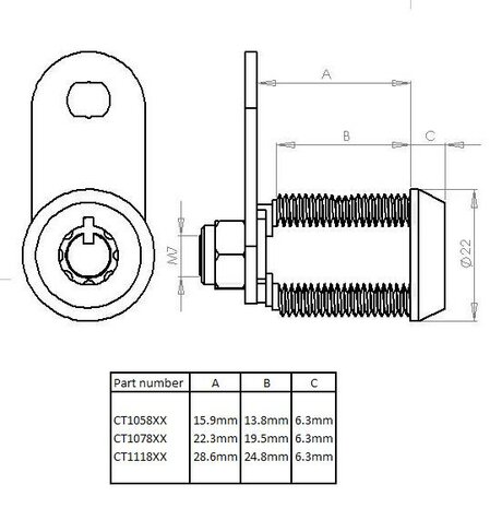 Tubular Slot 15.9mm 5/8" S50