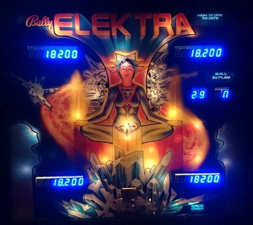 Bally 7 digit led score display