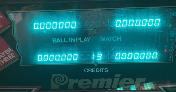 Gottlieb 40 digit LED display