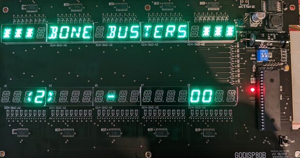 Gottlieb 40 digit LED display