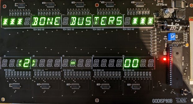 Gottlieb 40 digit LED display
