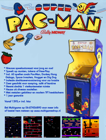 Super Pac-Man 1-speler upright