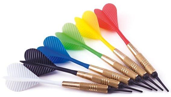 Arrow Darts Mixed Colours - 100 pcs