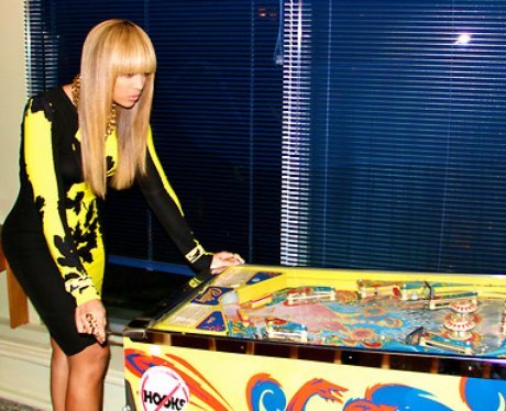 Beyoncé achter de flipperkast