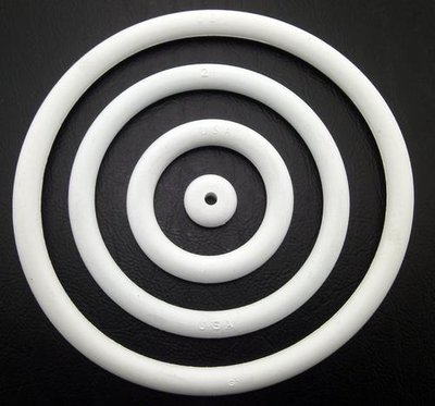 Siliconen Ring USA Wit