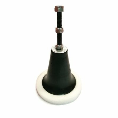 Draadeind met rubber