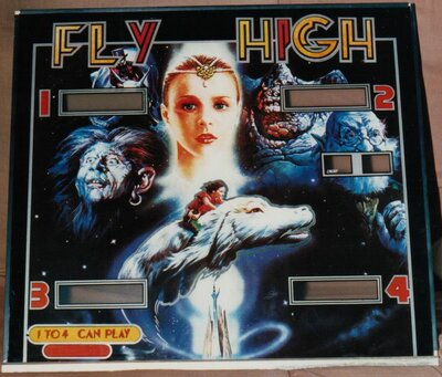 Backglass (Acryl): "Fly High"