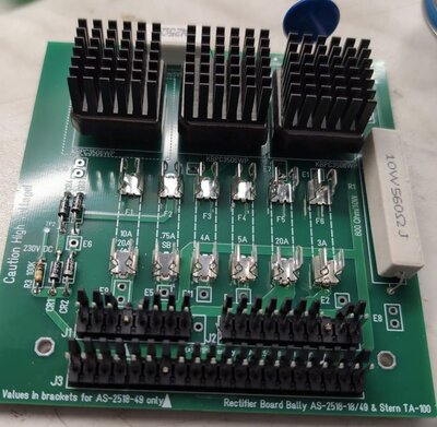 Bally rectifier board